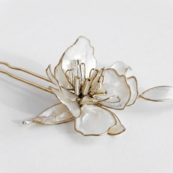 HORQUILLA CEREZO JAPONÉS engarce dorado