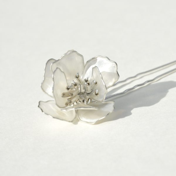 HORQUILLA CEREZO JAPONÉS engarce plateado